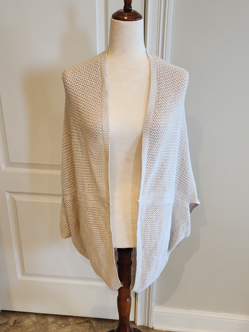 NWT J. Jill Dolman Sleeve Crocheted Cardigan S-L